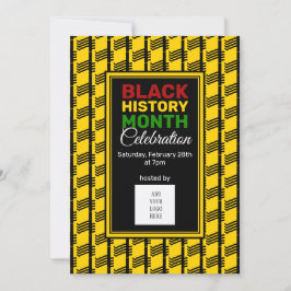 Invitación Mes de historia negra AGREGAR FOTO DE LOGO