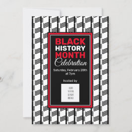 Invitación Mes de historia negra moderna AGREGAR LOGO DE FOTO