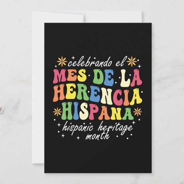 Invitación Mes de la Herencia Hispánica Mes De La Herencia Hi (Anverso)