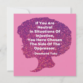 Invitación Mes de la historia negra - Desmond Tutu