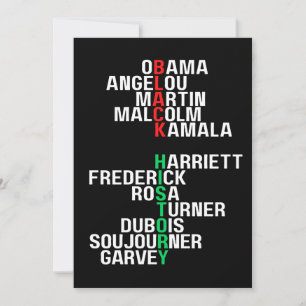 Invitación Mes de la Historia Negra Melanin King Reina Sista 