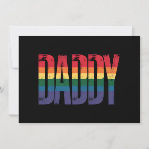 Invitación Mes del Orgullo Gay del Papá Día del Padre LGBTQ A