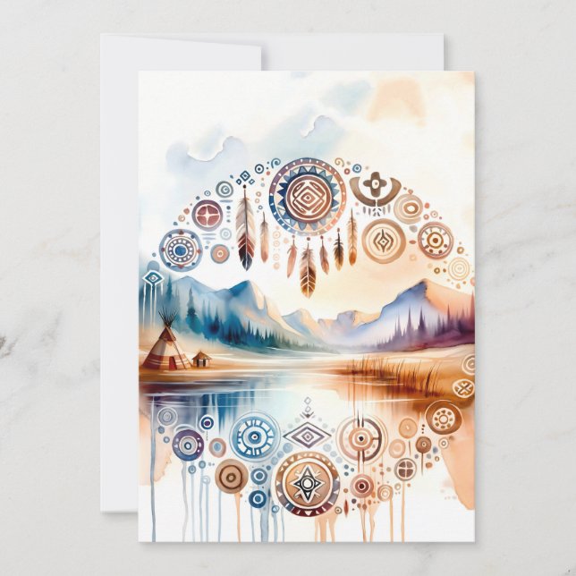 Invitación Mes del Patrimonio Nativo Estadounidense (Anverso)