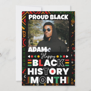 Invitación Mes personalizado de la Orgullosa Historia Negra