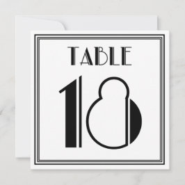 Invitación Mesa Art Deco Número 18