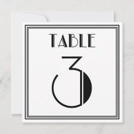 Invitación Mesa Art Deco Número 3