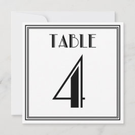 Invitación Mesa Art Deco Número 4