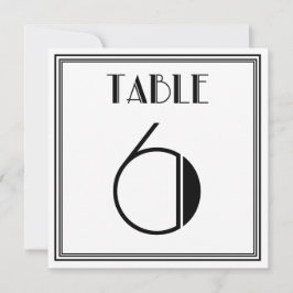 Invitación Mesa Art Déco número 6
