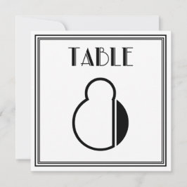 Invitación Mesa Art Déco Número 8
