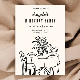 Invitación Mesa de comedor