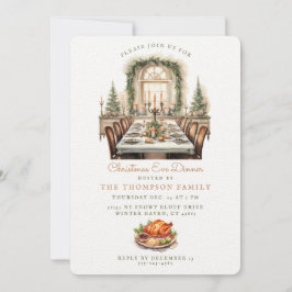 Invitación Mesa de comedor | Navidades Eve Dinner Invitati