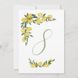 Invitación Mesa de Limón Número Ocho