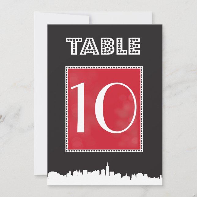 INVITACIÓN MESA DE NÚMERO DE ASIENTO DE BAT MITZVAH CLÁSICO D (Anverso)