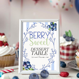Invitación Mesa de Postre Muy Dulce de Arándano Señal