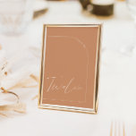 Invitación Mesa Moderna De Arco De Orojo De Boho Número De Do<br><div class="desc">Diseñado para coordinar con para la colección de invitaciones a bodas "Arches Minimalistas". Para cambiar detalles, haga clic en "Detalles". Para mover el texto o cambiar el tamaño, la fuente o el color, haga clic en "Editar usando la herramienta de diseño". Vea el enlace de la colección en esta página...</div>