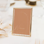 Invitación Mesa Moderna De Arco De Óxido Nueve Número De Tabl<br><div class="desc">Diseñado para coordinar con para la colección de invitaciones a bodas "Arches Minimalistas". Para cambiar detalles, haga clic en "Detalles". Para mover el texto o cambiar el tamaño, la fuente o el color, haga clic en "Editar usando la herramienta de diseño". Vea el enlace de la colección en esta página...</div>