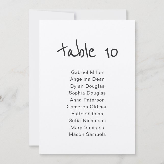 Invitación Mesa sencilla rústica con asientos (Anverso)