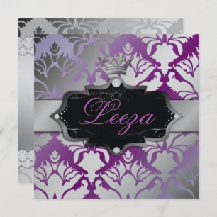 Invitación Metálico Princesa Barroca 311