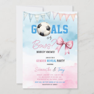 Invitación Metas de color de agua o muestra sexo de niño o Ch