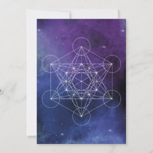 Invitación Metatrón, chakra, zen, geométrico sagrado, geometr