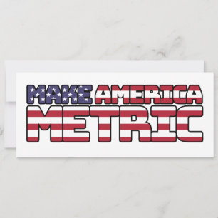 Invitación Métrica de Make America - Ciencias del Sistema Mét