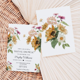 Invitación Mews Sunflower Cae La Ducha Bridal Otoño
