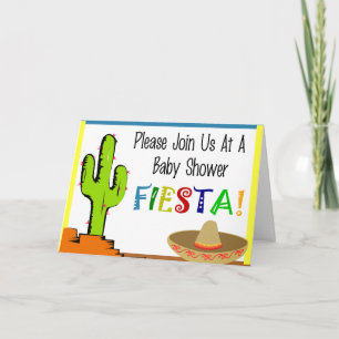 Invitación Mexican Fiesta Baby Shower Invitations