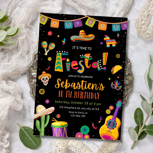 Invitación Mexican Fiesta Birthday Party, Cinco De Mayo party (Subido por el creador)
