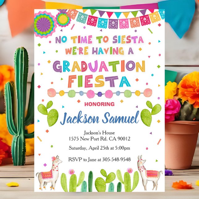 Invitación Mexican Fiesta Graduation Party Invitation (Subido por el creador)