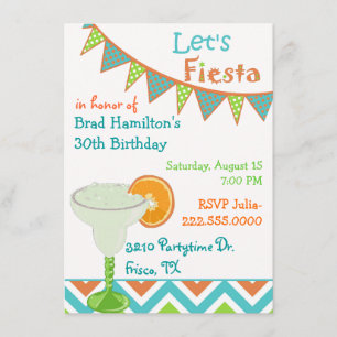 Invitación mexicana colorida de la fiesta de