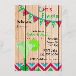 Invitación mexicana de la cena del ensayo de la