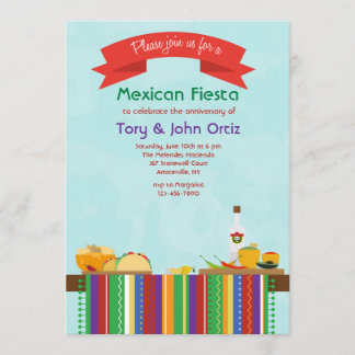 Invitación mexicana de la comida