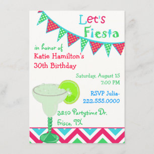 Invitación mexicana de la fiesta de cumpleaños de
