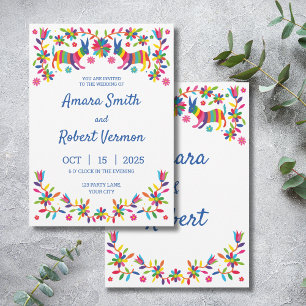 INVITACIÓN MEXICANA OTOMÍ COLORIDA