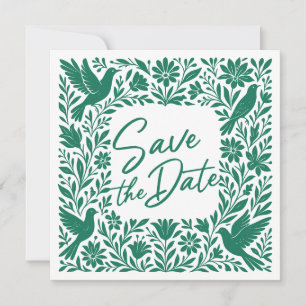 Invitación Mexicano Otomí Tenango Talavera Save the Date