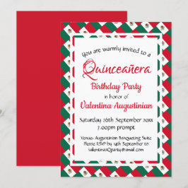 Invitación MÉXICO Quinceañera Cumpleaños Personalizado