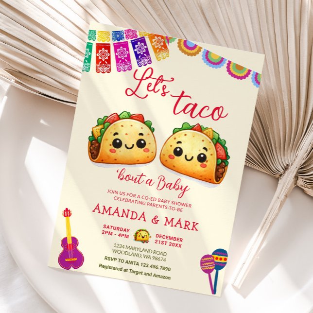 Invitación México: Taco sobre la Fiesta del Niño Baby Shower (Subido por el creador)