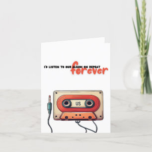 Invitación Mezcla de amor para siempre Retro Cassette Valen