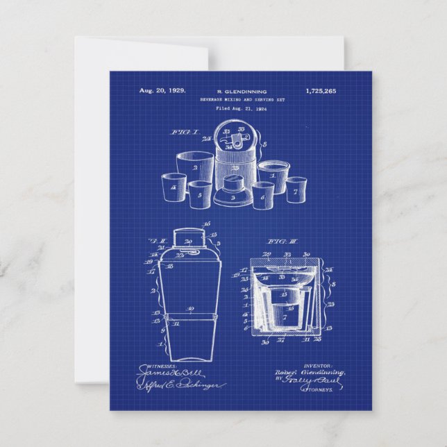 Invitación Mezcla de bebidas de 1929 (Anverso)