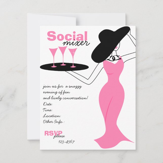 Invitación Mezclador social (Anverso)