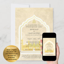 Mezquita de Oro Boda Islámico LeahG Elegant Nikah