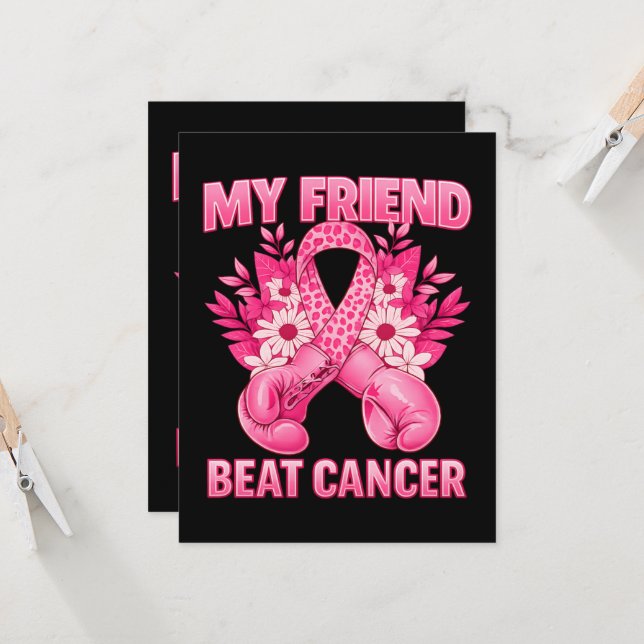 Invitación Mi amigo venció el cáncer (Anverso/Reverso In Situ)
