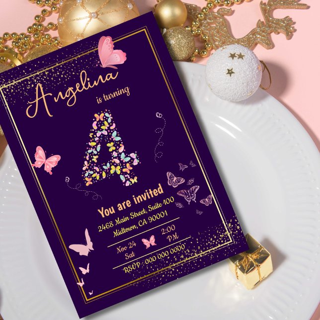 Invitación Mi ángel cumple cuatro años: el cumpleaños de mi m (Subido por el creador)