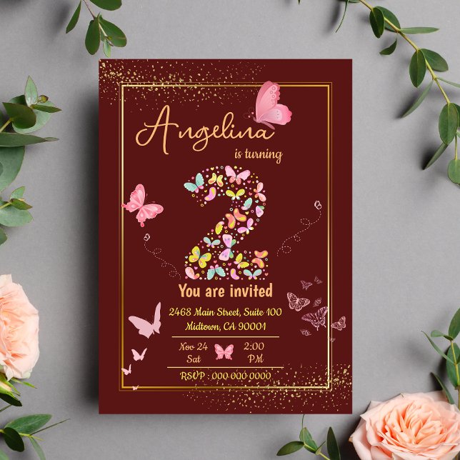 Invitación Mi ángel cumple dos años: el cumpleaños de mi mari (Subido por el creador)