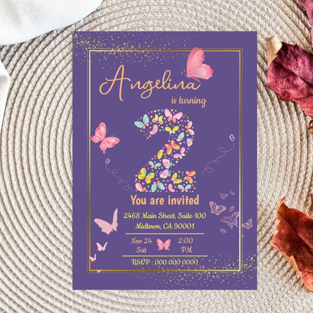 Invitación Mi ángel cumple dos años: el cumpleaños de mi mari (Subido por el creador)