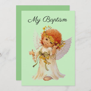 Invitación Mi ángel de bautismo