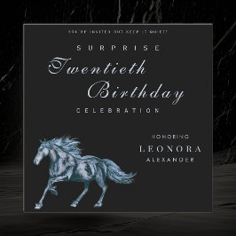 Invitación Mi caballo místico CUALQUIER fiesta sorpresa de cu