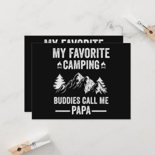 Invitación Mi camping favorito - Amigos me llaman Papá