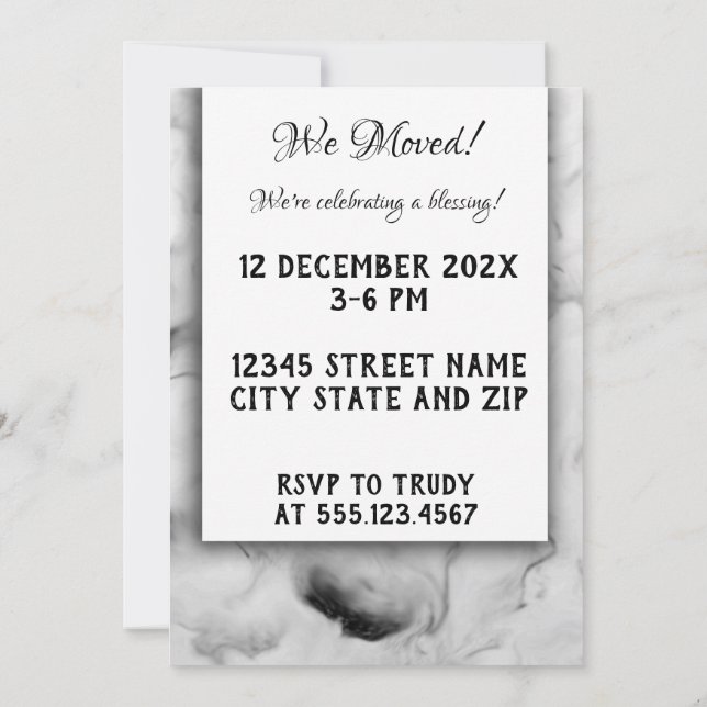 Invitación Mi Casa Es Mi Casa Santuaria Bendiciendo Inspiraci (Reverso)