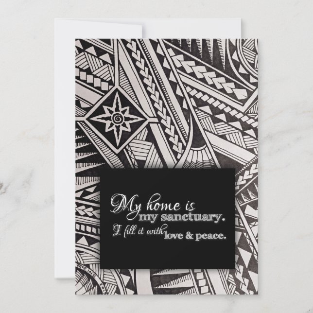 Invitación Mi Casa Es Mi Casa Santuaria Bendiciendo Inspiraci (Anverso)